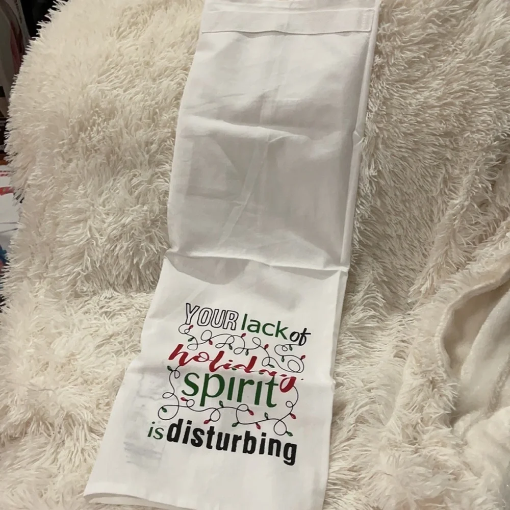 New Hand towel Lack of Holiday Spirit towel